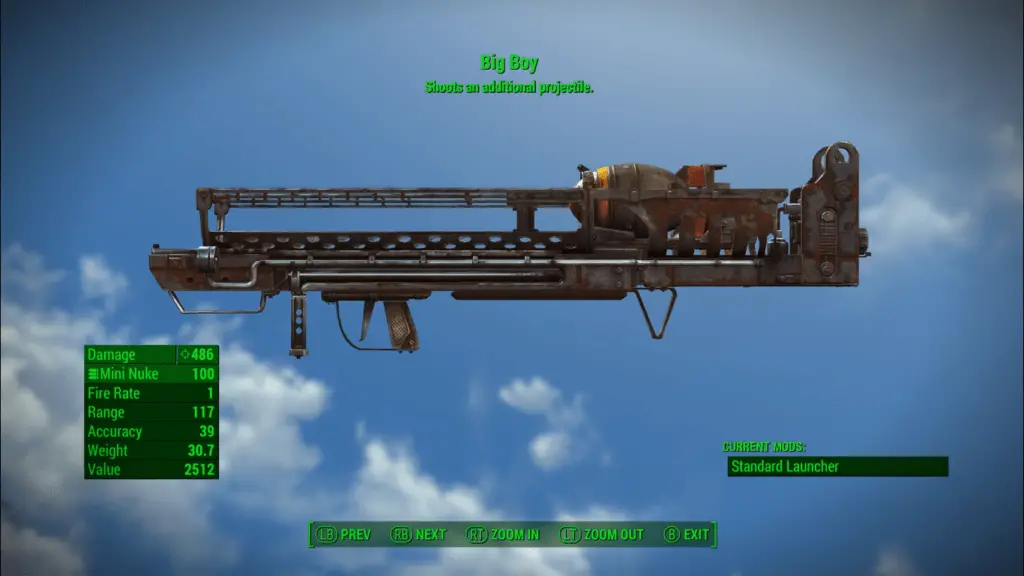 big boy gun Fallout 4