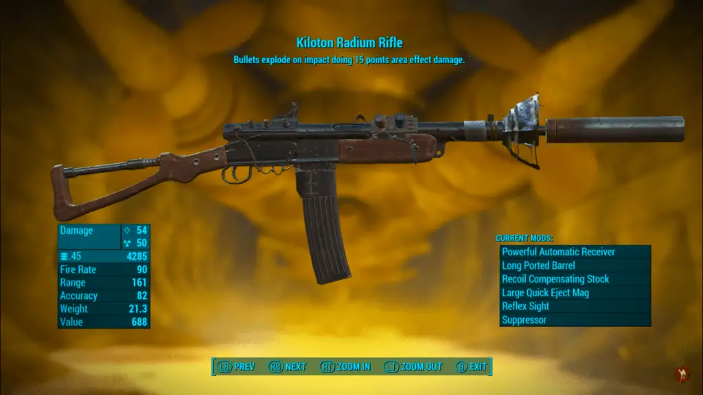 Kiloton Radium Rifle Fallout 4