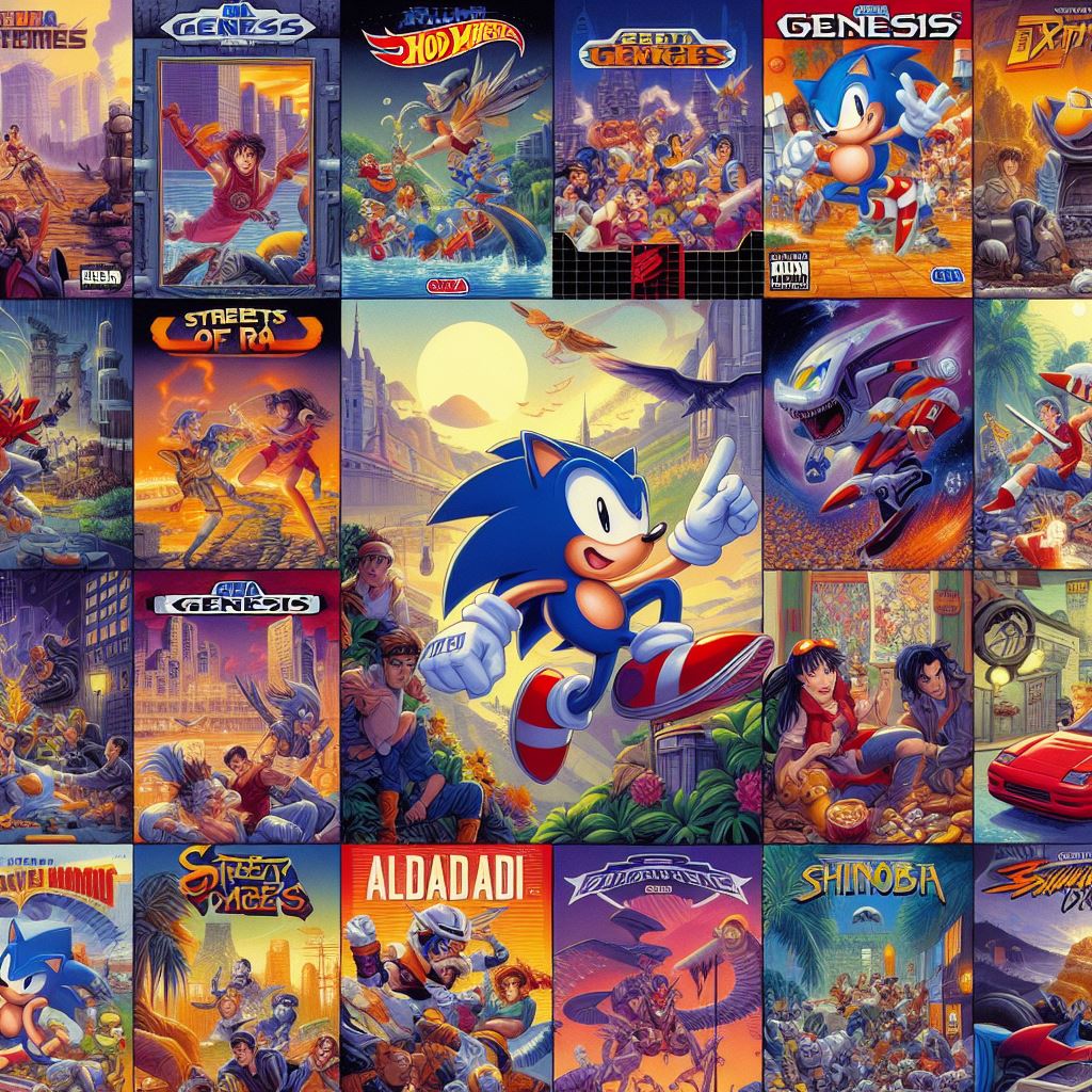 this image contains several images of sega games of the related blog.