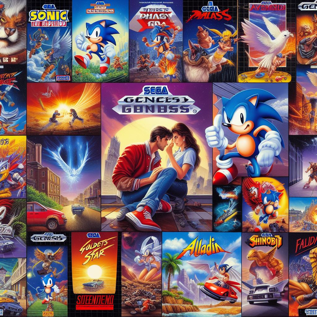 this image contains several images of sega games of the related blog.