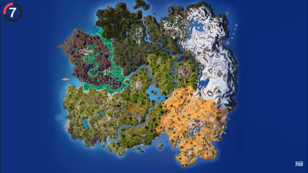 Fortnite SEASON 2 map