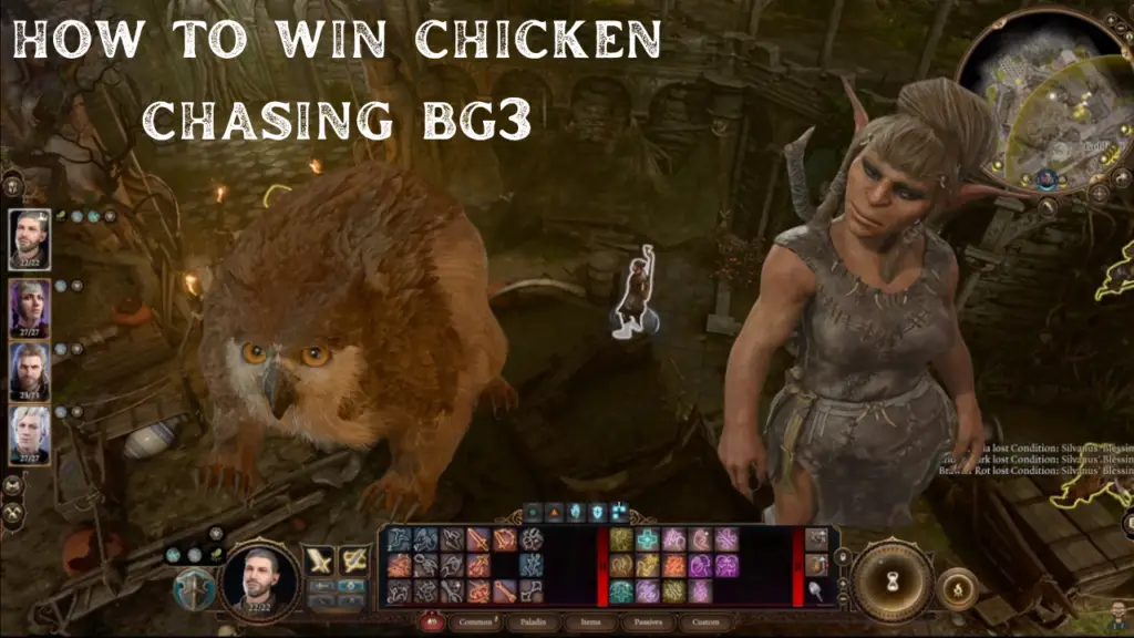 how to win chicken chasing bg3